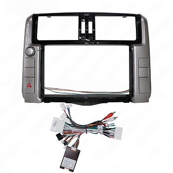 Штатная магнитола для Toyota Land Cruiser Prado 150 2009-2013 high (для высоких комплектаций с кругом) на Android 12 (14), (QLED/2K) - Carmedia SF-9613-3-NPQU