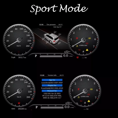 Цифровая приборная панель для Toyota Land Cruiser Prado 2018+ - Carmedia NH-LCD-T04