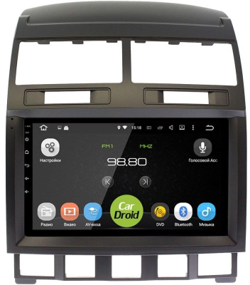 Штатная магнитола CarDroid RD-3703FA для Volkswagen Touareg, 2003-2010 (Android 10)