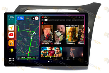 Штатная магнитола Honda Civic 5D хетчбек 2005-2011 правый руль на Android 10, DSP, 4G, IPS, Carplay - Cardrox CD-4643-13 (11-13 дюймов)