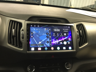 Автомагнитола штатная с 2K экраном RedPower 71074 Slim на Android 10 для Kia Sportage 2010-2016