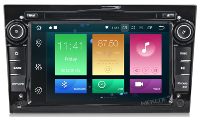 Штатное головное устройство OPEL Astra H, Vectra С, Corsa D, Antara, Vivaro, Meriva, Zafira (черный лак) на Android 10 Carmedia MKD-7408-P5-b