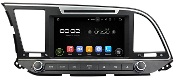 Штатная автомагнитола Hyundai Elantra 2016+ Carmedia KD-8207-P6 Android 9.0 DSP