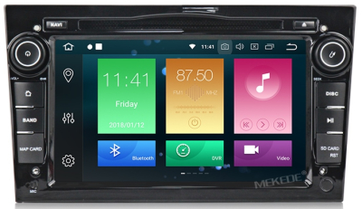 Штатное головное устройство Opel Astra H, Vectra С, Corsa D, Antara, Vivaro, Meriva, Zafira (черный лак) на Android 10 Carmedia MKD-7408-P6-8-b