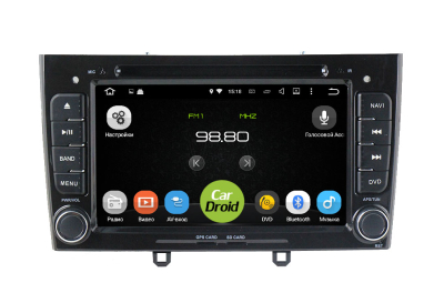 Штатная магнитола Roximo CarDroid RD-2901B для  Peugeot 308, 408 (Android 8.0) Черный