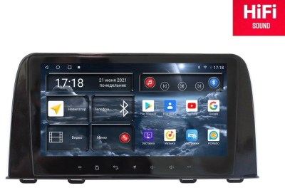 Автомагнитола штатная с 2K экраном Redpower 75161S на Android 10 для Honda CRV 5-поколение (10.2016-н.в.) Silver