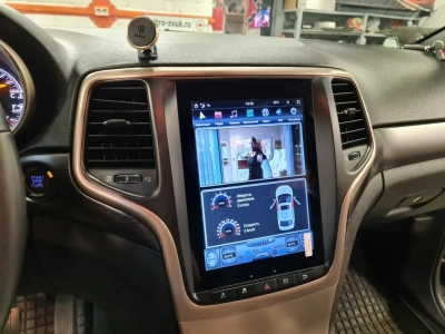 Магнитола Tesla для Jeep Grand Cherokee 2013+ черная на Android 13 Carmedia ZF-1217B-GE