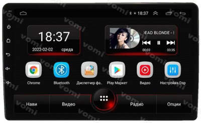Штатная магнитола VOMI AK561R9-MTK-LTE-4-64 для Mitsubishi L200 2019+ парящий экран на Android 10