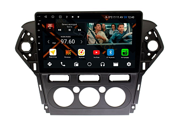 Штатная магнитола Ford Mondeo 4 2010-2015 рестайлинг (черная) (SYNC не поддерживает) на Android 11, DSP, 4G, IPS / QLED 2K, Carplay - Cardrox CD-4167