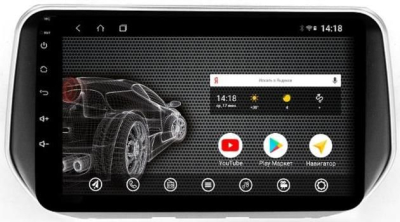 Штатная автомагнитола VOMI ST2745-T8 для Hyundai SantaFe 2018+ на Android 10