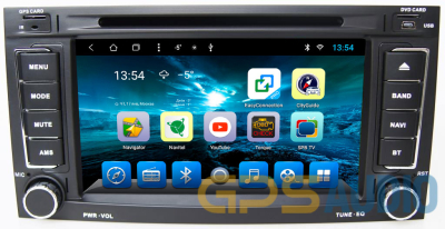 Головное устройство Volkswagen Touareg 2002-2010,  Multivan на Android 8.1 CARMEDIA KR-7094-T8
