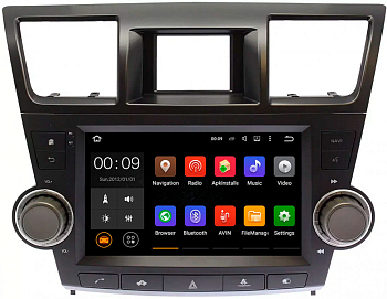 Штатная магнитола Roximo CarDroid RD-1122FB для Toyota Highlander 2, 2007-2014