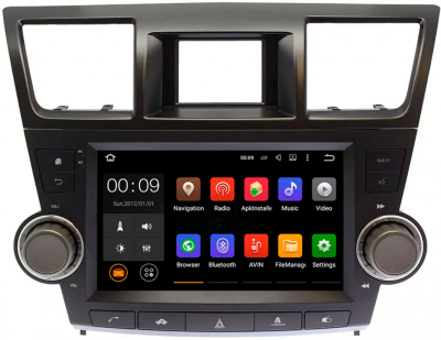 Штатная магнитола Roximo CarDroid RD-1122FB для Toyota Highlander 2, 2007-2014