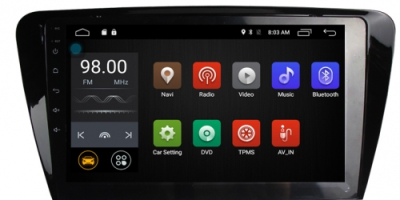 Штатное головное устройство Android 6.0 Carmedia MKD-1025 для Skoda Octavia A7 2013+