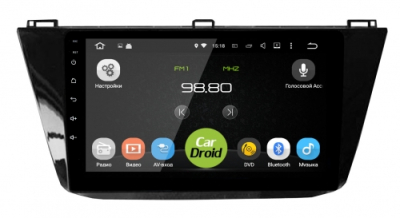 Штатная магнитола CarDroid RD-3714F для Volkswagen Tiguan 2017 (Android 10)