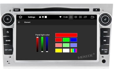 Штатное головное устройство OPEL Astra H, Vectra С, Corsa D, Antara, Vivaro, Meriva, Zafira (серебро) на Android 10 Carmedia MKD-7408s-P6