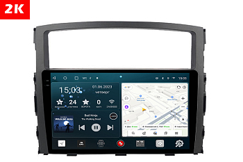 Автомагнитола штатная с 2K экраном RedPower 71223 Slim на Android 10 для Mitsubishi Pajero 4 2006+