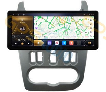 Штатная магнитола 12-14,6" для Renault Logan, Sandero 2009-2014, Lada Largus (стиль LUX ONE) - Carmedia SF-9944