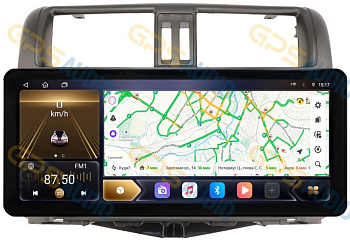 Штатная магнитола 12-14,6" для Toyota Land Cruiser Prado 150 2009-2013 high (для высоких комплектаций с кругом) (стиль LUX ONE) - Carmedia SF-9613-3