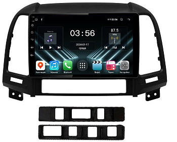 Штатная магнитола для Hyundai Santa Fe 2006-2012 на Android 13 - FarCar (D/DX008M черная)