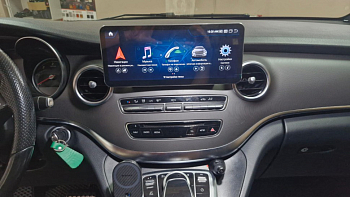 Монитор 12,3" для Mercedes-Benz C/GLC/V260-Класс 2014-2019 NTG 5.0/5.1 (алюминиевый корпус) на Android 13 - Radiola RDL-7715 Slim