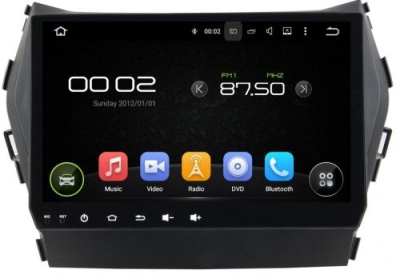 Штатное головное устройство для HYUNDAI Santa Fe 2012+ (DM), Grand Santa Fe 2014+ на Android 8.0 Carmedia KDO-9605