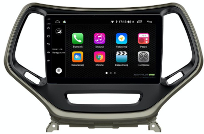 Штатное головное устройство JEEP Cherokee 2017+, JEEP Compass 2017+ 10 дюймов на Android 10 NaviPilot NPD10L-WTG-H608-10