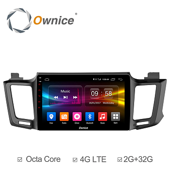 Штатная магнитола Ownice C500+ S1610P для Toyota Rav4 2013-2015 (Android 6.0)