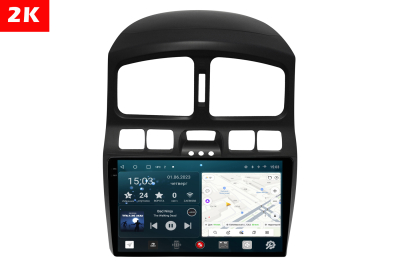 Автомагнитола штатная с 2K экраном RedPower 71110 Slim на Android 10 для Hyundai Santa Fe 1-поколение, SM (04.2007-04.2013)