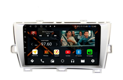 Штатная магнитола Toyota Prius 30 2009-2015, левый руль, серебро на Android 11 - Cardrox CD-4139M-LS