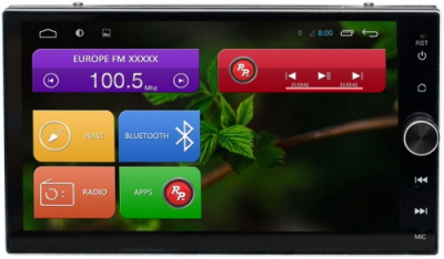 Универсальное головное устройство 2DIN с приводом DVD RedPower 31000 IPS DSP на Android 7.1+ для любого авто