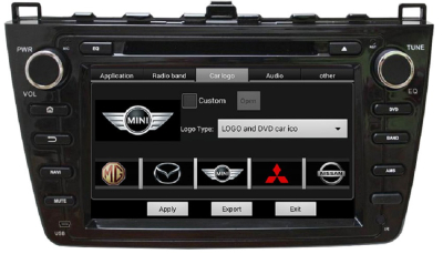 Штатное головное устройство Android 7.1 Newsmy KD-8001-P3-7-b черный для MAZDA 6 2007-2012