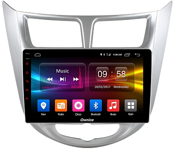 Штатная магнитола для Hyundai Solaris 2011-2016 на Android 10, DSP, HDMI, Интерьерная подсветка - Carmedia OL-9707-D