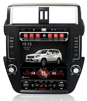 Штатное головное устройство для Toyota Land Cruiser Prado 150 2013-2016 на Android 8.1 Carmedia SP-12104-S9