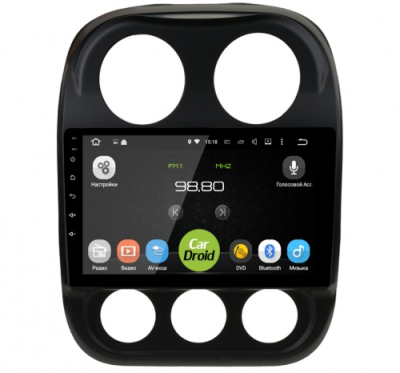 Штатная магнитола CarDroid RD-2203F для Jeep Compas (Android 10)