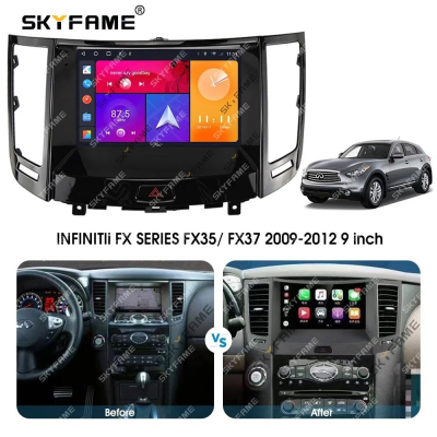 Штатная магнитола для Infiniti FX35 2008-2013, QX70 2013-2018 на Android 10, DSP, HDMI, Интерьерная подсветка - Carmedia SF-9828-2-D