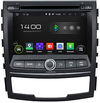 Штатное головное устройство Android 7.1 Newsmy KD-7067-P3-7 для SSANGYONG Actyon II 2011-09.2013, Korrando дорестайл