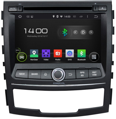 Штатное головное устройство Android 7.1 Newsmy KD-7067-P3-7 для SSANGYONG Actyon II 2011-09.2013, Korrando дорестайл