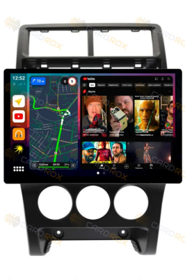 Штатная магнитола Lada Priora 2007-2013 черный матовый на Android 10, DSP, 4G, IPS, Carplay - Cardrox CD-4803-13 (11-13 дюймов)