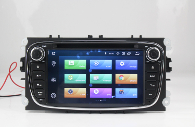 Штатное головное устройство Ford Focus, Mondeo, S-MAX, Galaxy, Tourneo, Transit черный на Android 10 Carmedia MKD-F746B-P6