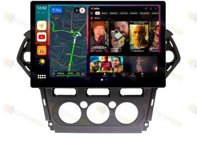 Штатная магнитола Ford Mondeo 4 2010-2015 рестайлинг (черная) (SYNC не поддерживает) на Android 10, DSP, 4G, IPS, Carplay - Cardrox CD-4167-13 (11-13 дюймов)