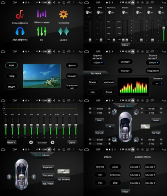 Универсальная 2DIN магнитола Roximo CarDroid RD-1004D (Android 9.0) DSP