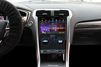 Магнитола Tesla для Ford Mondeo 5 2015+ климат Android 11 - Carmedia ZF-1809A-Q6