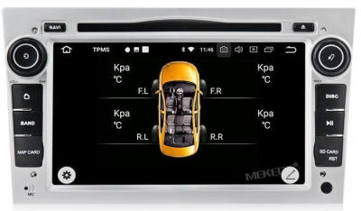 Штатное головное устройство OPEL Astra H, Vectra С, Corsa D, Antara, Vivaro, Meriva, Zafira (серебро) на Android 10 Carmedia MKD-7408s-P6