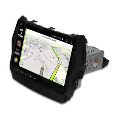 Автомагнитола на Android 8.1.0 IQ NAVI T58-1607C Hyundai Santa Fe (DM) (2012-2018)