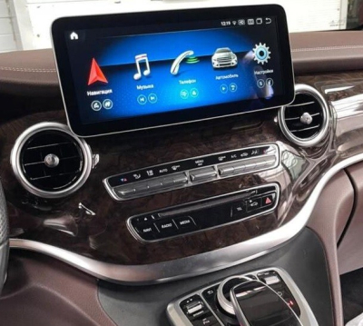 Монитор 12.3" для Mercedes-Benz V (W447) 2014-2019 NTG 5.0/5.1 на Android 12, 4G, Carplay - Parafar PF7118A12V8/128