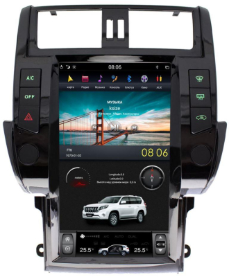 Штатная автомагнитола Ksize DVA-CF3117KE-2/32 для Toyota Land Cruiser Prado 2009-2013 на Android 4.1
