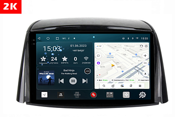 Автомагнитола штатная с 2K экраном RedPower 71261 Slim на Android 10 для Renault Koleos 1-поколение (10.2007-06.2016)