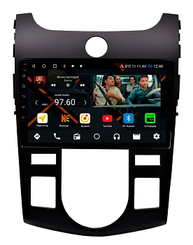 Штатная магнитола Kia Cerato 2009-2012 климат (черная) на Android 11, DSP, 4G, IPS / QLED 2K, Carplay - Cardrox CD-4518