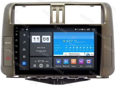 Штатная магнитола VOMI ZX593R9-7862-LTE-4-64 для Toyota Prado 150 2010-2013 для комплектации с круговым обзором на Android 10